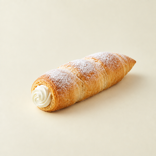 Single cream roll with a smaller opening